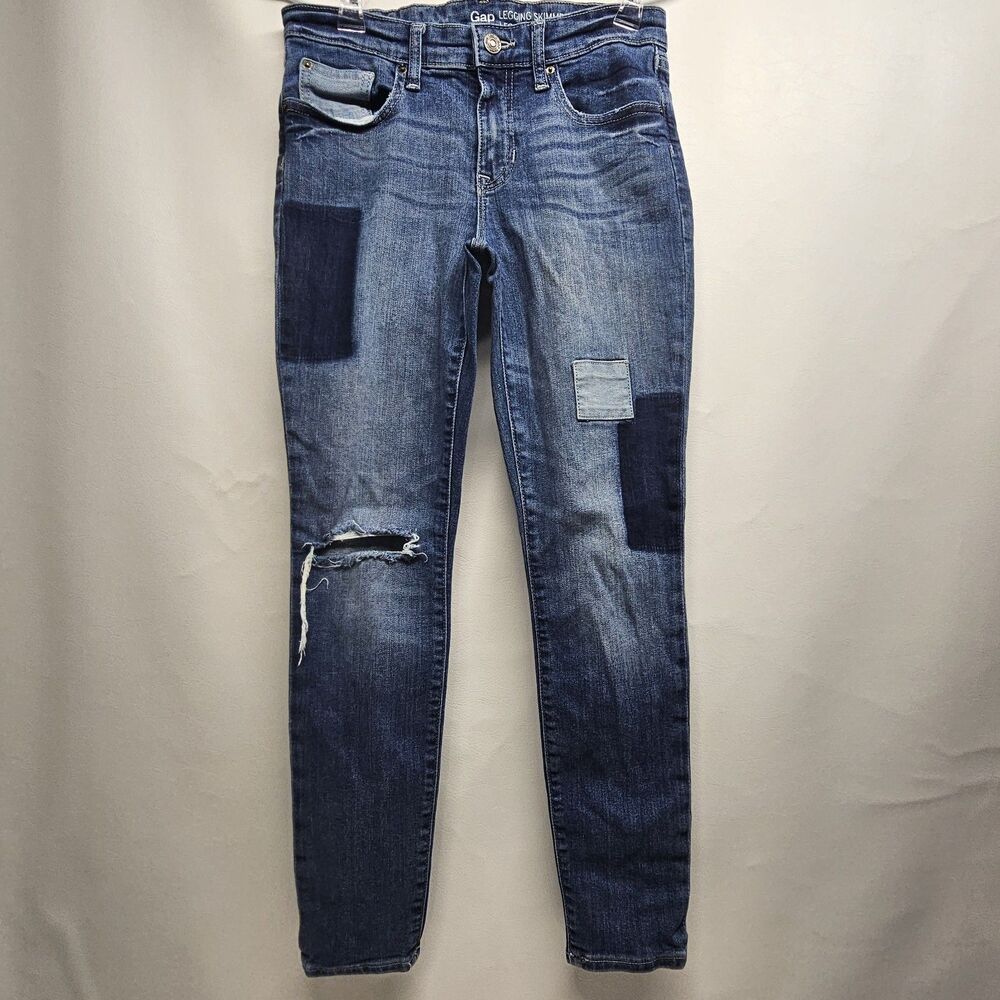 GAP Legging Skimmer Jeans 2/26R Medium Wash Stretch RN54023 CA17897